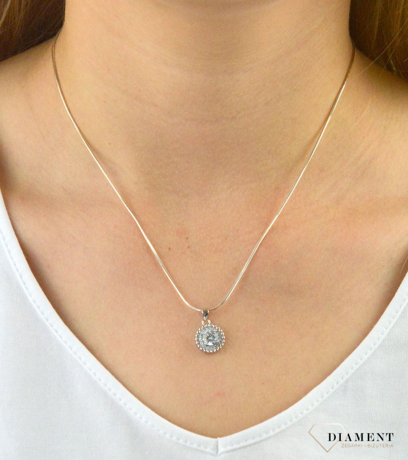 Łańcuszek srebrny Linka DIA-LAN-5871-925 0,9mm. Łańcuszek srebrny linka. Łańcuszek srebrny delikatny kobiecy. Łańcuszek srebrny idealny na prezent. Łańcuszek na każdą okazję (1).jpg